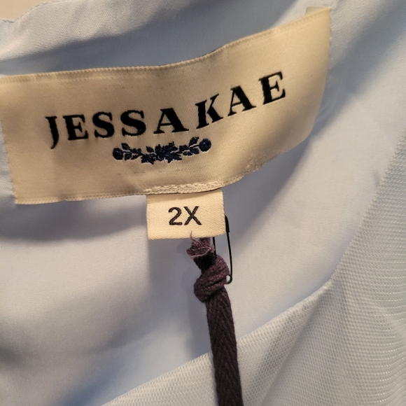 Jessakae Thumbelina Dress 2X Blue NWT - Picture 3 of 5